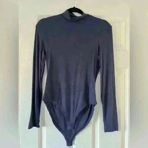 Boohoo blue body suit.